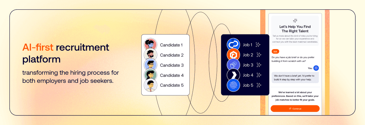 Via Match product screens